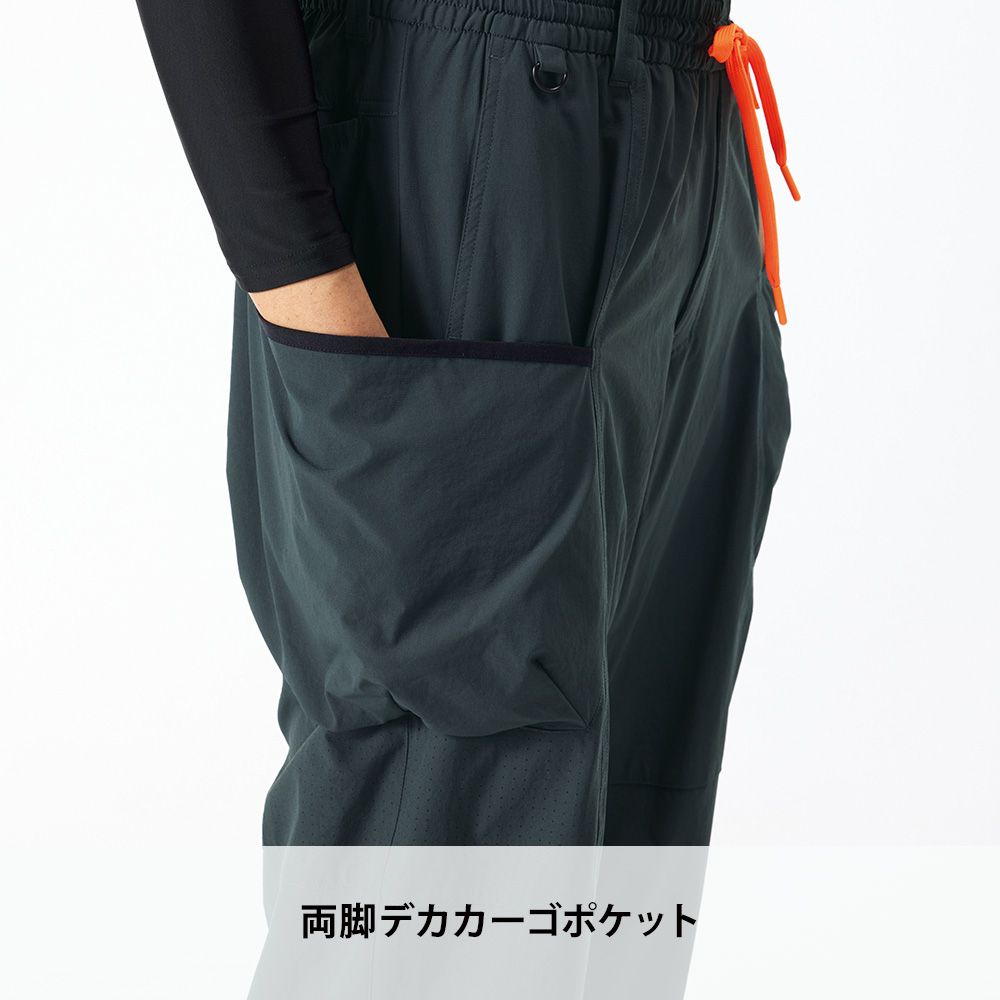 55071 クールパラシュートパンツ 両サイトデカポケット ダブル
