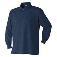 202015 長袖ポロシャツ ATACKBASE アタックベース 胸ポケット 作業着 作業服