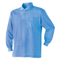 202015 長袖ポロシャツ ATACKBASE アタックベース 胸ポケット 作業着 作業服