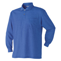 202015 長袖ポロシャツ ATACKBASE アタックベース 胸ポケット 作業着 作業服