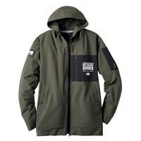 【一部即納】HUMMER Wストレッチフーディー 27054 atackbase アタックベース ペン差し ボタン付脇ポケット Wストレッチ 右肩ネーム 胸ファスナーポケット 作業服 作業着