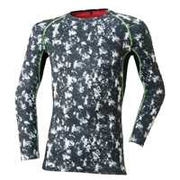 47515 裏ブロックフリース クールネック ATACKBASE アタックベース 長袖 インナー コンプレッション 保温 ストレッチ 作業着 作業服