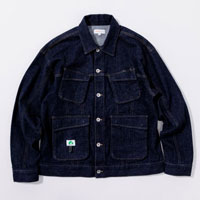 【即納】2702-00 デニム長袖ブルゾン SOWA 桑和 ビームス BEAMS 作業服 作業着 カジュアル デニムジャケット