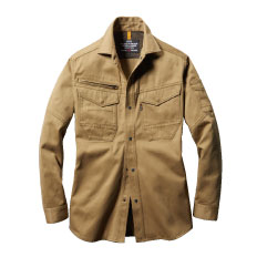 8105長袖シャツ バートル 作業着 作業服 綿の耐久性を高めた高密度肉厚綿ツイル採用！　ハード環境でタフに機能する！！