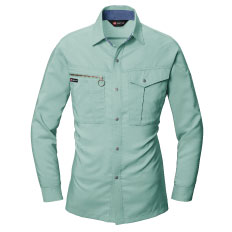 9023長袖シャツ バートル 作業着 作業服 カラー豊富 中空ストレッチ 速乾 春夏