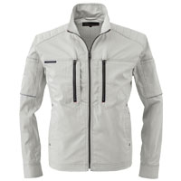 a-6071ストレッチ長袖ジャケット コーコス ハーネス対応 大容量ポケット 縦ポケット 春夏 トランシーバー対応 タブレット収納