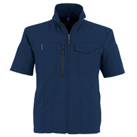 エコ・ストレッチ半袖ブルゾン AE-9050 コーコス CO-COS ストレッチ SDGs エコ UVカット 帯電防止 反射 作業服 作業着