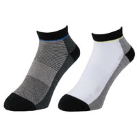 G-9217 スニーカー先丸2P コーコス ニオイクリア 消臭 靴下 アコーディオンメッシュ グラディエーター