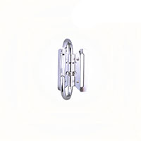 【即納】メッキ仕様カラビナフック F-52 カラビナ スチール2ツ穴 可倒 ツール 土牛 ダイヤ商事 工具ホルダー 工具 作業着 作業服