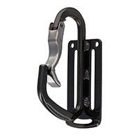 【即納】アルミツールフック(ガンメタ) DT-AHB-811G カラビナ アルミ 2ツ穴 固定 工具 差 湾曲ゲート 爪付き ツール 三共コーポレーション 工具ホルダー 工具 作業着 作業服