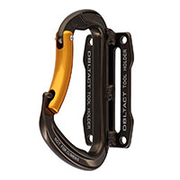 【即納】カラビナ工具差し(ガンメタ) DT-ATH-G カラビナ アルミ 2ツ穴 固定 工具 差 湾曲ゲート ツール 三共コーポレーション 工具ホルダー 工具 作業着 作業服