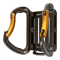 【即納】カラビナ工具差し(ダブル ガンメタ) DT-ATW-G カラビナ アルミ 4ツ穴 固定 ツール 三共コーポレーション 工具ホルダー 工具 作業着 作業服