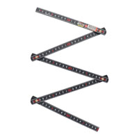 【即納】DT-FOJ-BK DT ファイバー折尺1mX5折 黒 白 スケール DT 三共コーポレーション 作業着 作業服