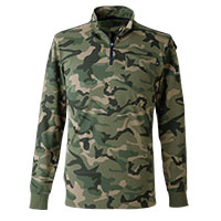 NRS206 ヘビーウェイトジップネックTシャツ 長袖 EVENRIVER イーブンリバー トップス 綿混 作業着 作業服