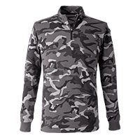 NRS206 ヘビーウェイトジップネックTシャツ 長袖 EVENRIVER イーブンリバー トップス 綿混 作業着 作業服