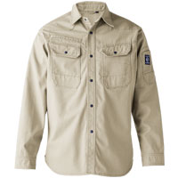 【即納※M～3L】SR7006 フレイムレジスタントシャツ EVENRIVER イーブンリバー 難燃 綿100 厚地 作業服 作業着