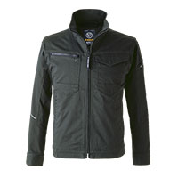 【一部即納】US1607 ソリッドストレッチジャケット EVENRIVER イーブンリバー 綿混 作業着 作業服