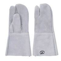 【即納】#2B ガス溶断 溶接用 3本指 富士グローブ 牛皮手 溶接用 作業着 作業服