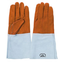 【即納】#4A 電気溶接用5本指 富士グローブ 牛皮手 溶接用 作業着 作業服