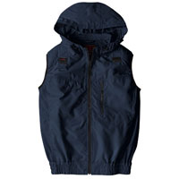 フルハーネス対応冷感フードベスト V5559 村上被服 HOOH 快適ウェア 冷感 肩パッド 消臭テープ ファン 空調ベスト