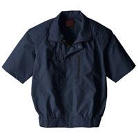 フルハーネス対応冷感半袖ブルゾン V5577 村上被服 HOOH 快適ウェア 冷感 肩パッド 消臭テープ 空調作業服