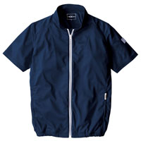 半袖ニットブルゾン V771 村上被服 HOOH 快適ウェア 冷感 吸汗速乾 UVカット 撥水加工 空調作業服