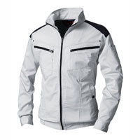 長袖ブルゾン(ストレッチ) V9502 村上被服 HOOH 快適ウェア 吸湿 放湿 吸汗 速乾 UVケア 空調作業服