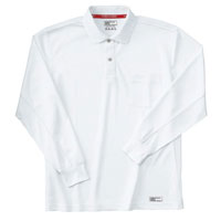 【一部即納】長袖ポロシャツ 225 ホシ服装 吸汗速乾加工 抗菌防臭加工 消臭テープ ユニセックス  作業着 作業服