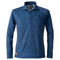 ドライストレッチ長袖ポロシャツ #401 アイズフロンティア IZFRONTIER 爽やか 吸水速乾 抗菌 防臭 シンプル 台衿 鹿の子編み 作業着 作業服