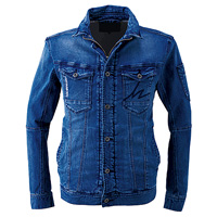 ストレッチ3Dワークジャケット #7340 アイズフロンティア IZFRONTIER 春夏 デニム 細身 ワイルド 作業着 作業服