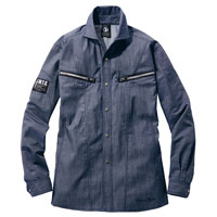 ストレッチ長袖シャツ 57404 自重堂 Jawin 作業着 作業服 ストレッチ