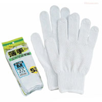 【即納】G-156 軽作業スベリ止手袋 5双組 おたふく手袋 すべり止め 10ゲージ 10G 手袋 作業着 作業服