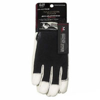 【即納】K-419 レザーキング 甲メリ おたふく手袋 牛皮手 クレスト 作業着 作業服