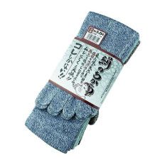 【即納】 S-294 絹のちから 5本指 3足組 モク柄 おたふく手袋 靴下 ソックス 作業着 作業服