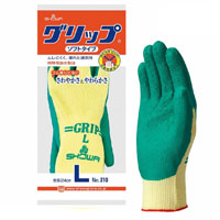 【一部即納】310 グリップ グリーン SHOWA ショーワ 背抜き 天然ゴム 特殊 手袋 作業着 作業服