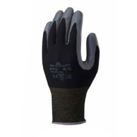 【即納】370-3P 組立 グリップ グレー 3双組 SHOWA ショーワ 背抜き ニトリルゴム 特殊 手袋 作業着 作業服