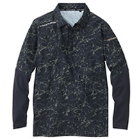 0395-50 長袖ポロシャツ SOWA 桑和 ストレッチ 冷感 消臭 吸汗速乾 イージーケア 反射 作業着 作業服