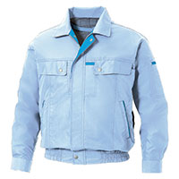 長袖ワークブルゾン kf90450 サンエス 空調風神服  空調作業服 帯電防止 消臭 着る扇風機 作業服 作業着