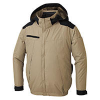 KF92501 チタン加工長袖ブルゾン SUN-S サンエス UVカット フード付 空調 作業着 作業服