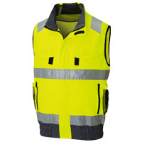 KF92522G フルハーネス対応 Hi-Vis ベスト SUN-S サンエス 空調 高視認 空調風神服 作業着 作業服
