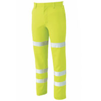 高視認性安全服スラックス wa91504 サンエス ストレッチ 帯電防止 作業服 作業着