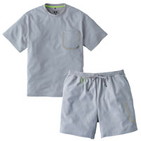 5510-608 半袖Tシャツ・ショーツセット 上下セット 再帰性反射 リラックス 部屋着 アウトドア 春夏 寅壱 TORA 作業着 作業服