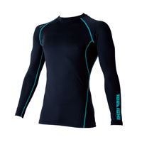 7996-617 長袖クールネックTシャツ 寅壱 TORA 春 夏 冷感 吸汗速乾 UVカット コンプレッション 長袖 トップス 作業着 作業服