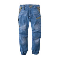 8860-235デニムカーゴジョガーパンツ 寅壱 TORA 遮熱 ストレッチ 吸汗性 点接触 作業着 作業服