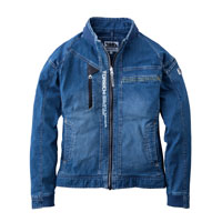 【一部即納】8880-124 デニムワークジャケット 寅壱 TORA 春夏作業服 ストレッチ 軽量 接触冷感 作業服 作業着