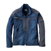 8992-124 デニムワークジャケット 寅壱 TORA ストレッチ ハーネス対応 作業着 作業服