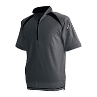 3015 ショートスリーブハーフジップ TS DESIGN 半袖 ジップ ZIP 反射 消臭 吸汗 速乾 メッシュ 作業服 作業着