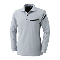 【一部即納】5105 ワークニットロングポロシャツ TS DESIGN 鹿の子 ニット 長袖 ポロ 作業着 作業服