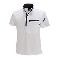 846355 ワークニットショートシャツ TS DESIGN 半袖 ニット シャツ 半袖T 肩補強 反射 吸汗速乾 シャープ 消臭 作業服 作業着