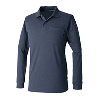 2275 TecRecyc ロングスリーブポロシャツ TSDESIGN ティーエス 長袖 裏綿 鹿の子 エコ素材 作業着 作業服